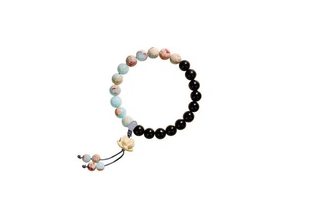 迎百宝 好运莲莲 新中式国风时来运转文玩盘玩莲花流苏 平安喜乐招财纳福事业上岸 寿山石 檀木 手串 男女同款情侣款