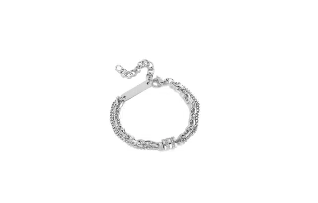 【顺风顺水小蛮腰】 迎百宝 时来运转 清冷气质爆闪路路通高街潮流嘻哈风时尚轻奢设计感转运珠纪念告白仪式感 合金 手链 男女同款情侣款