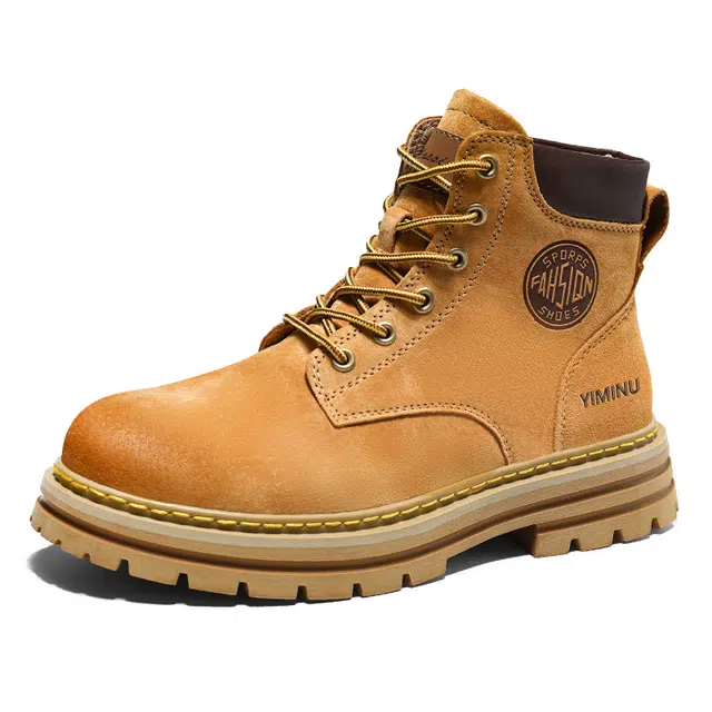 依米奴 皮革 高颜值 时尚潮流舒适百搭 日常通勤简约 马丁靴 男女同款