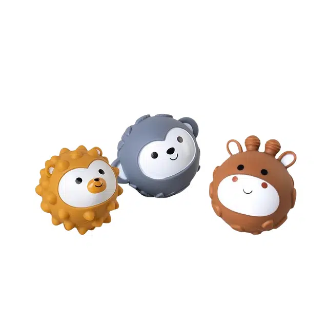 图米鱼 可啃咬按摩感知早教玩具 婴儿手抓球