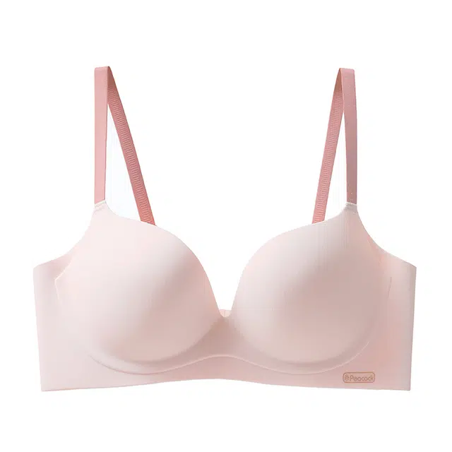 潞优野 舒适透气自然提拉无痕无钢圈聚拢防下垂收副乳文胸 女款