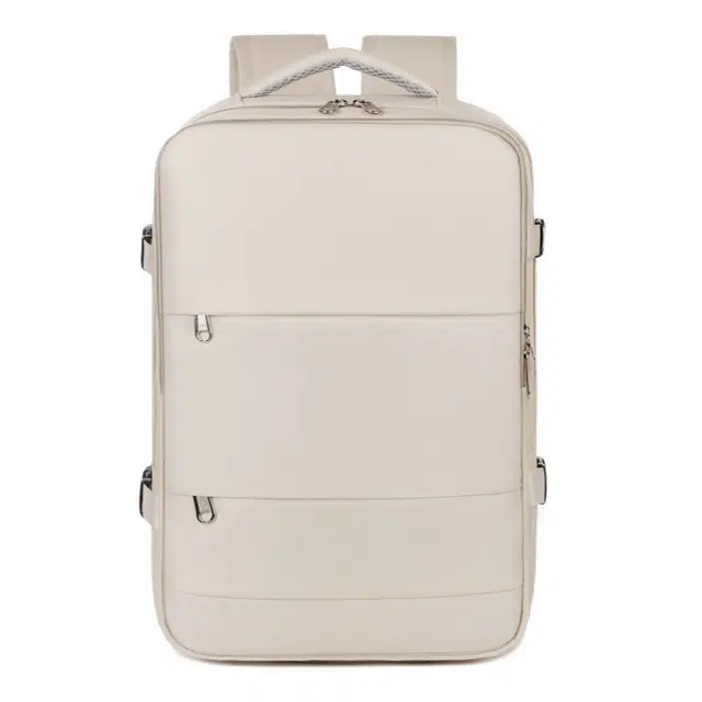 捷朗仕 纯色耐磨简约百搭出行大容量收纳背包 牛津布 双肩包 男女同款情侣款 多色