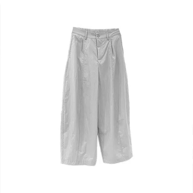 敲模女孩 百搭宽松显瘦气球九分弯刀阔腿休闲裤 女款