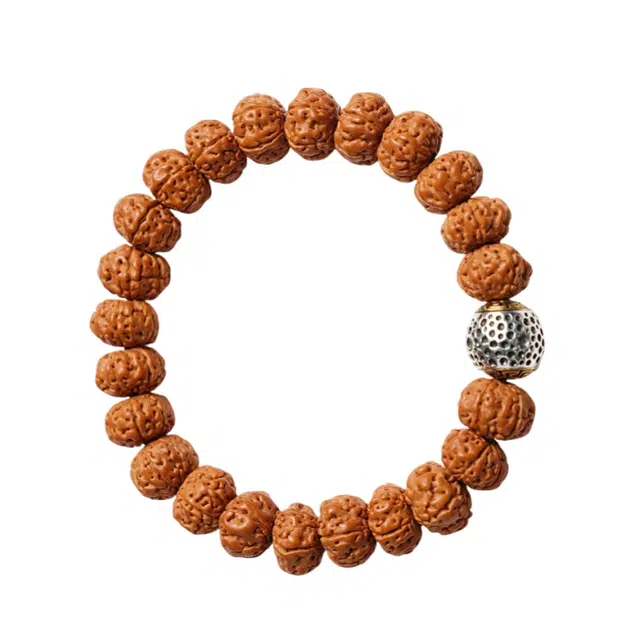 宣华意 精品尼泊尔原籽文玩六瓣盘玩佛珠 金刚菩提 手串 男女同款情侣款