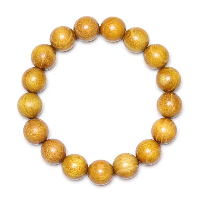 灵晔 简约淡雅 国风新中式平安喜乐单圈轻奢小众设计盘玩佛珠素圈高级纳福转运文玩念珠#好运 檀木 手串 男女同款情侣款