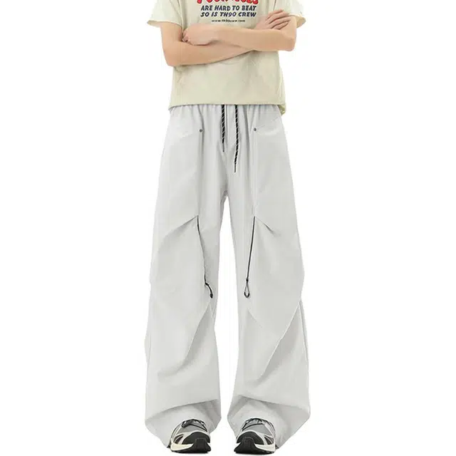 佐菲利 美式解构网眼透气潮牌拉链设计伞兵裤夏季户外机能休闲裤 男女同款