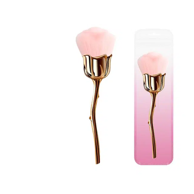 泛瓷  玫瑰花散粉化妆刷美妆工具美甲粉尘刷腮红刷修容