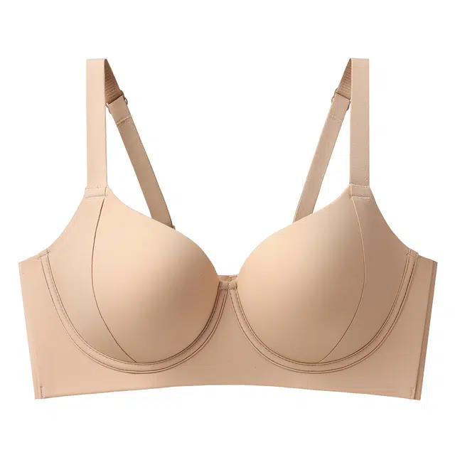 戴维诗 薄款内衣女聚拢防下垂光面无痕收副乳大胸显小大罩杯文胸 女款