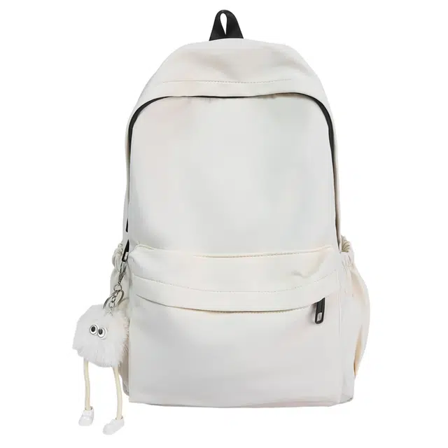 帕克熊 纯色百搭大容量时尚 尼龙 双肩包 常规 男女同款情侣款 多色