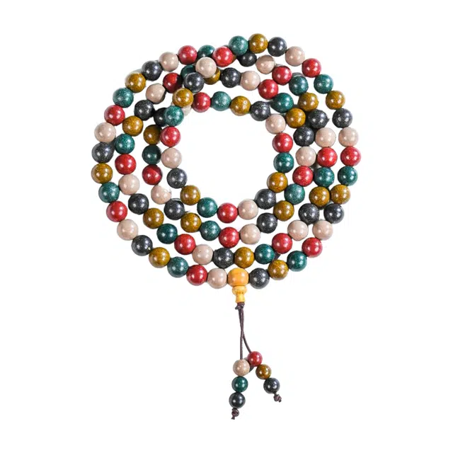 素于 五行中草药古法自制药香国潮新中式多圈叠戴念珠提神醒脑疏肝解郁情绪稳定#好运 合香珠 手串 男女同款情侣款