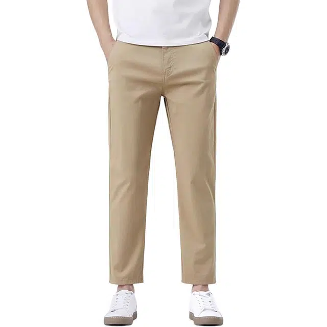 炳盛 高端九分裤夏季薄款宽松直筒中青年弹力商务休闲裤 男女同款