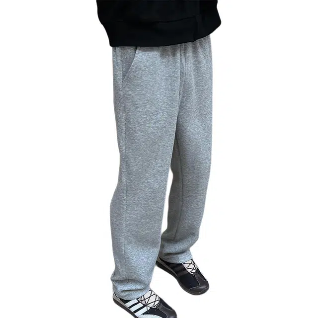 徐百货 显高显瘦简约高级感大码夏季宽松薄款直筒长裤休闲裤 男女同款