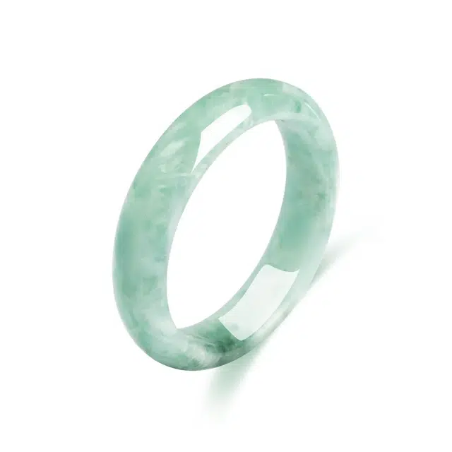 【竹影】 眰恦 新中式 古风镯子 温婉大方 一步一响 搭配汉服旗袍 清冷感#好运 贵州翠 手镯 女款