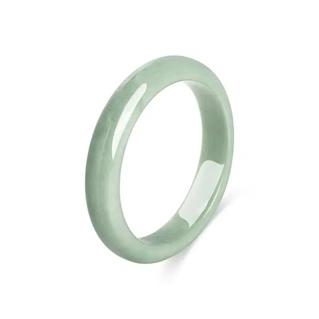 【青叶】 眰恦 古风 新中式玉镯 一步一响 温柔气质  清冷感#好运 贵州翠 手镯 女款