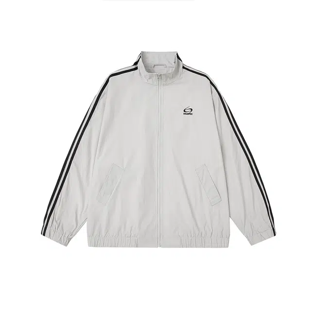 佐菲利 潮流户外运动休闲通勤风条纹肌理刺绣百搭美式夹克 男女同款