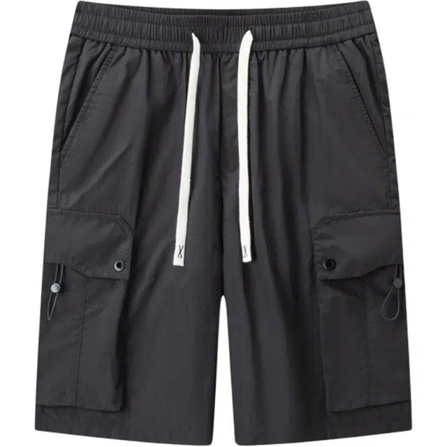 卡丹狄诺 街头复古多口袋阔腿工装短裤 男款