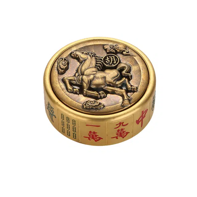 万格 马上胡双面旋转手把件 趣味减压解压 指尖陀螺
