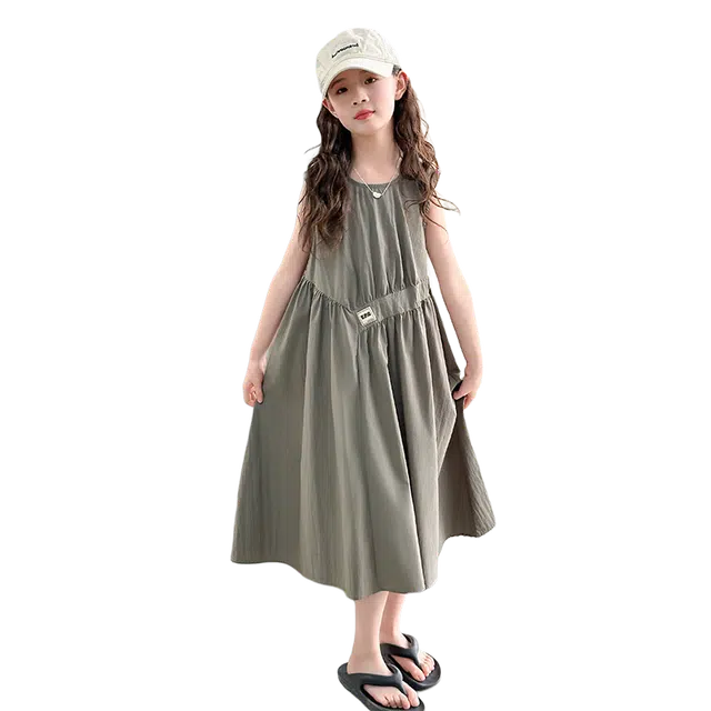 木木兔连衣裙 女童公主裙夏季儿童韩系背心裙子女孩洋气大童夏装 青少年