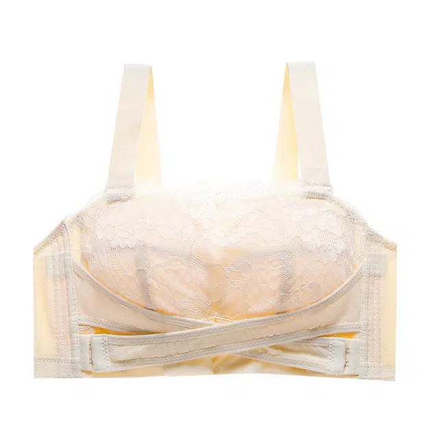 欧迪芬 薄款蕾丝大胸显小聚拢无钢圈防滑无痕美背文胸 女款