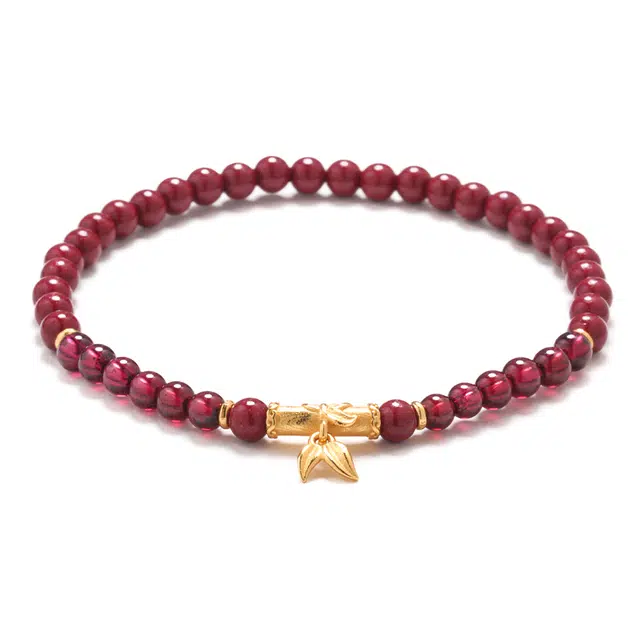 【匠心手作 竹报平安】 灵菲 高含量竹节手饰 国风本命年招财纳福转运珠 #好运事业健康佛珠礼盒 朱砂 手串 男女同款情侣款