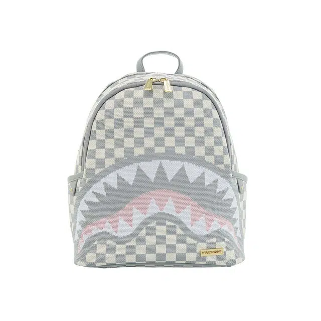 Sprayground Shark Mouth Checkered Backpack