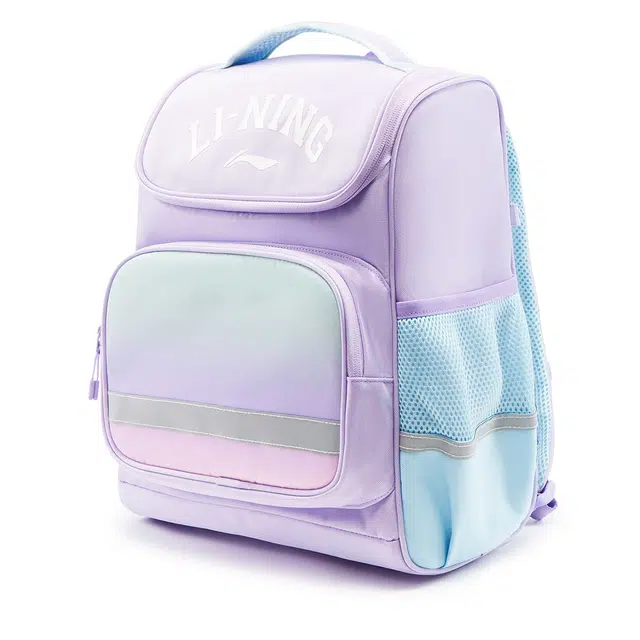 李宁儿童 运动生活系列 时尚舒适大容量反光 聚酯纤维 双肩包 青少年