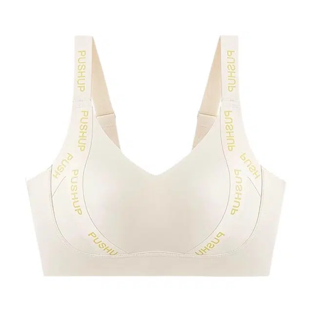 慕梵度 无痕提拉内衣大胸显小薄款兔耳朵无钢圈收副乳防下垂舒适透气文胸 女款