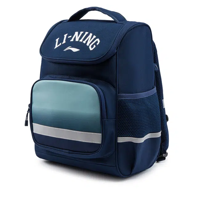 李宁儿童 运动生活系列 时尚舒适反光大容量 聚酯纤维 双肩包 青少年