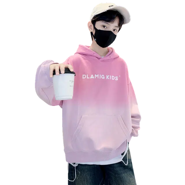 木木兔 卫衣 潮流时尚休闲运动百搭个性渐变连帽上衣 青少年