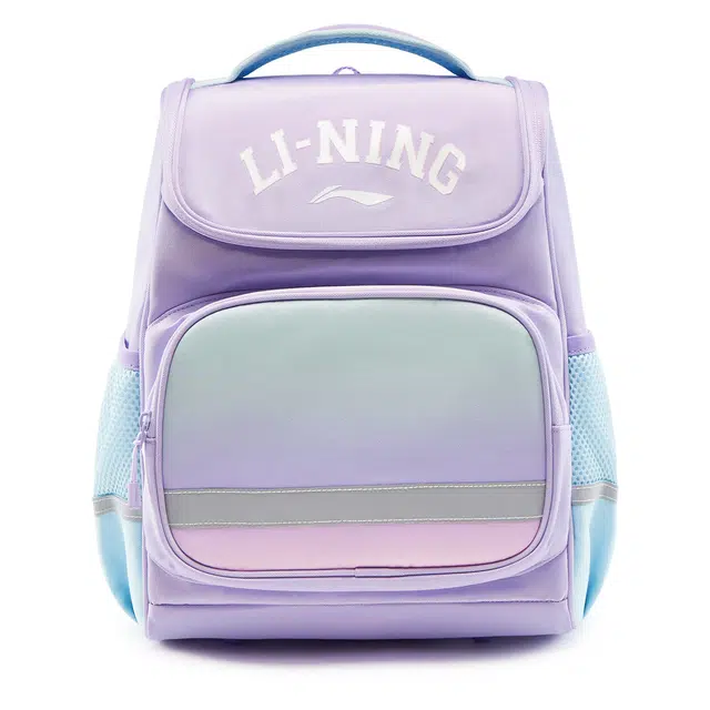 李宁儿童 运动生活系列 时尚舒适大容量反光 聚酯纤维 双肩包 青少年