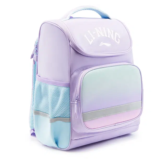 李宁儿童 运动生活系列 时尚舒适大容量反光 聚酯纤维 双肩包 青少年