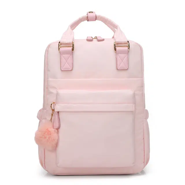 森马 简约大容量百搭 牛津布 双肩包 常规 男女同款情侣款 粉色/青色/黑色/灰色