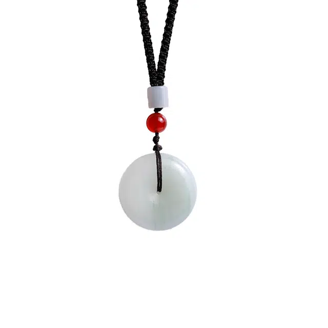 梨云暮雪 平安扣 设计款 精挑细料#好运 天山翠 吊坠 男女同款情侣款