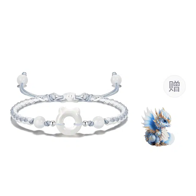 絮物 小众设计出街神器诸事顺遂国潮轻奢高级感设计时尚百搭温柔可爱甜美感简约主义上岸#好运 织物 手绳 男女同款情侣款