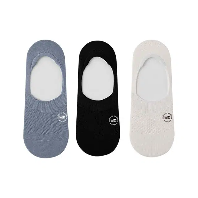 木林森 舒适休闲薄款抗菌百搭除臭吸汗透气无骨短袜 男女同款