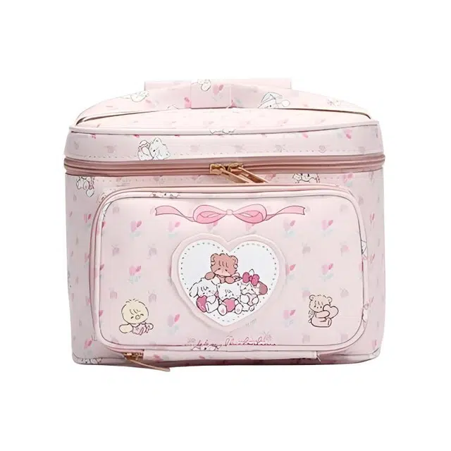 吉圣瑞时尚潮流甜美简约百搭高级感可爱小清新女士化妆包包化妆包 收纳便携