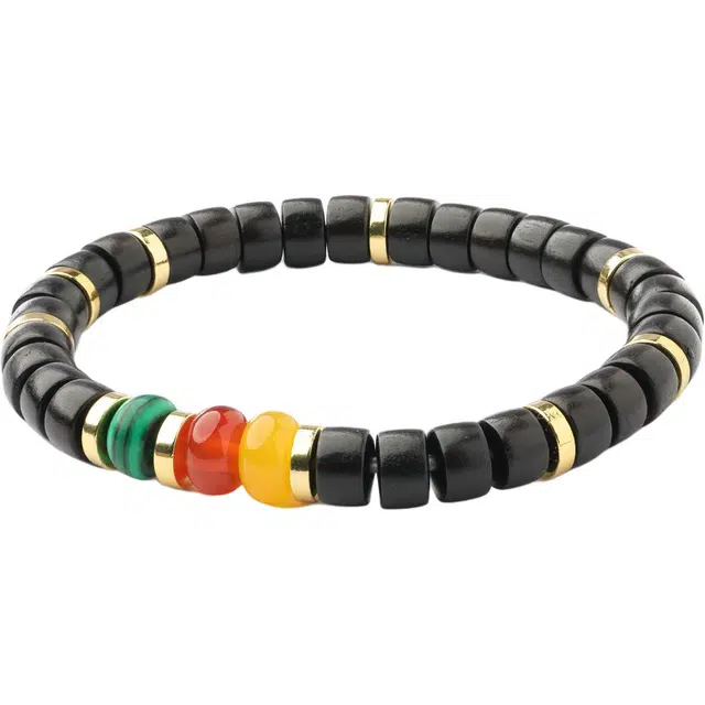 三檀小舍 国风国潮新中式 小众设计款高级轻奢文玩盘玩 黑檀 手串 男女同款情侣款