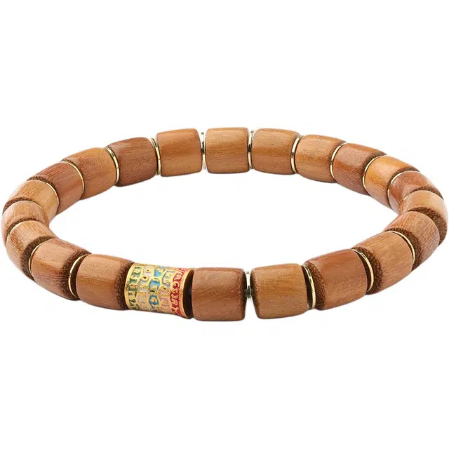 三檀小舍 国风国潮新中式 小众设计款高级轻奢文玩盘玩 芭比檀香 手串 男女同款情侣款