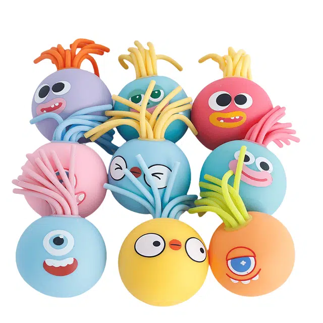 亿嘉爱 扯头发解压小怪兽 搞怪减压拨头发 捏捏乐/按按乐