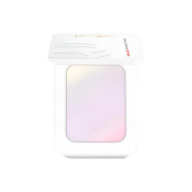 欧莱雅 磨皮公主粉饼恒放溢彩三重提亮粉饼 控油