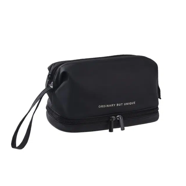 吉圣瑞男士洗漱包干湿分离防水防污旅行出差护肤品套装化妆袋洗澡收纳包洗漱包 收纳便携