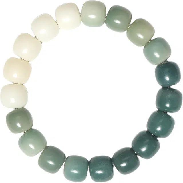 古韵归龙山文创 新中式吉祥如意万事如意国潮招财纳福转运珠佛珠气质百搭温润细腻光泽高级感个性盘玩文玩#好运 白玉菩提 手串 男女同款情侣款