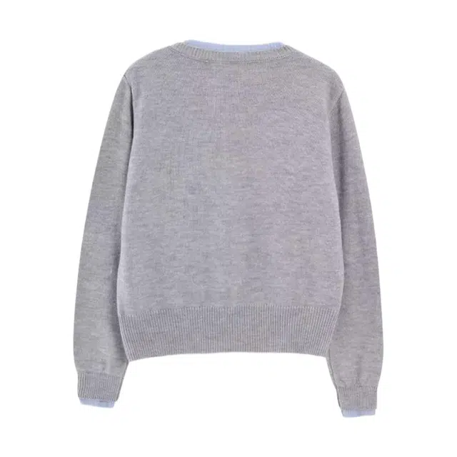 柏黛妃 百搭潮流时尚长袖针织衫 女款