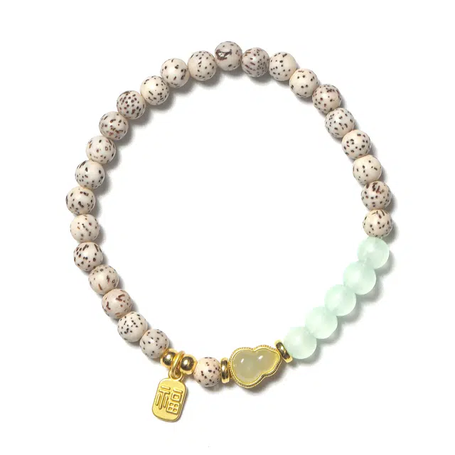 古韵归龙山文创 新中式财源广进出入平安国潮招财纳福转运珠佛珠气质百搭温润细腻光泽高级感个性盘玩文玩#好运 星月菩提 手串 男女同款情侣款