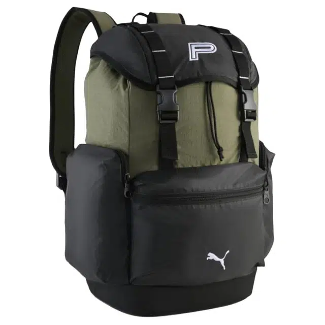 PUMA Colorblock Backpack Green Black