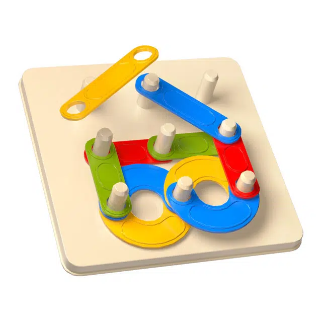 图米鱼 百变套柱积木几何形状配对 早教教具