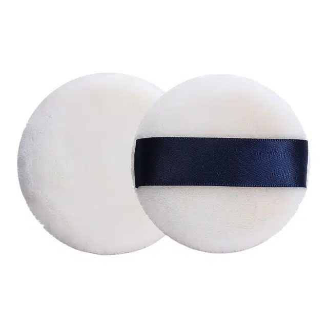 顽顽  双面立绒散粉扑 柔软棉大号圆形水晶绒干粉蜜粉定妆粉扑 打底