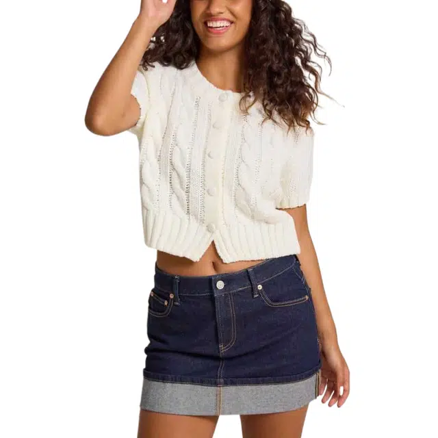 ALTAR'D STATE Cable Cropped Cardigan Juliet