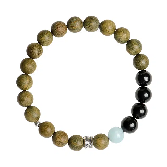 【过手留香】 月印百川 森系小清新少女风文玩手饰 优雅时尚女神气质氛围感手把件 盘玩解压神器日常通勤百搭 绿檀 手串 男女同款情侣款