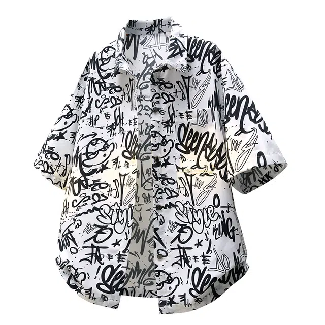 金盾 大码夏季小众衬衣百搭时尚衬衫 男款